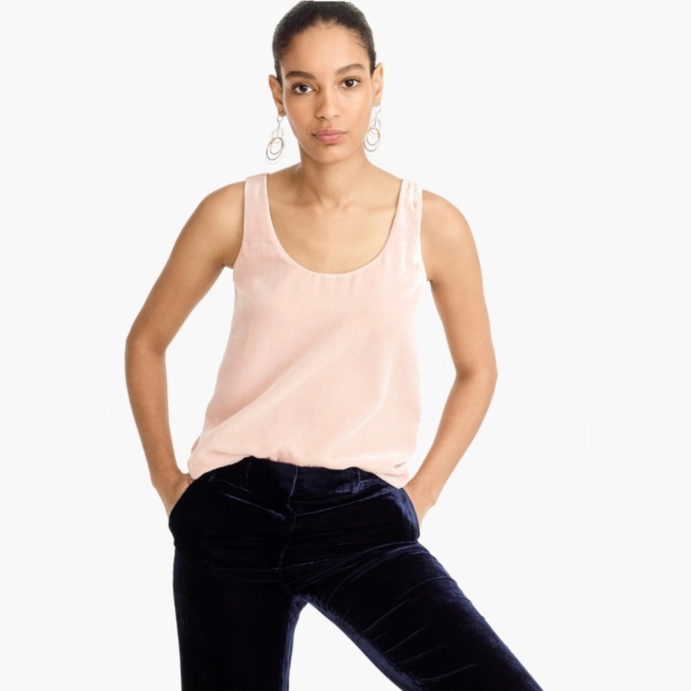 J Crew Velvet Tank Top